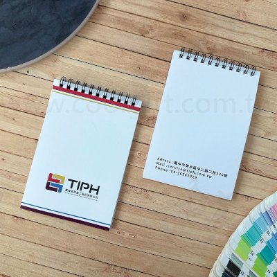 客製上翻式黑線圈筆記本