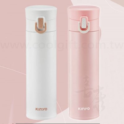 KINYO不鏽鋼超輕量彈蓋保溫杯