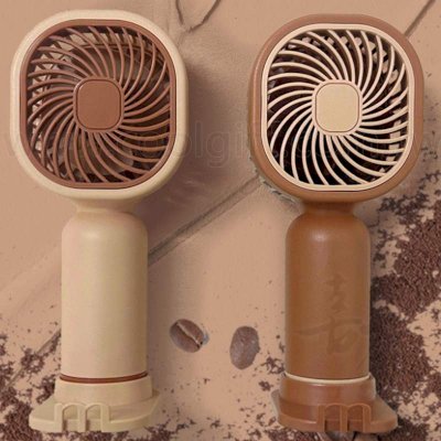 mini摩卡方形手持充電式風扇