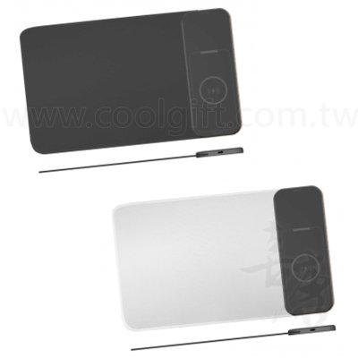 15W布面磁吸無線充電滑鼠墊