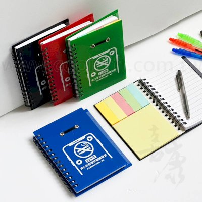 客製亮彩便利貼筆記本(附筆)