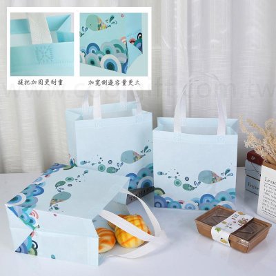 鯨魚不織布購物袋