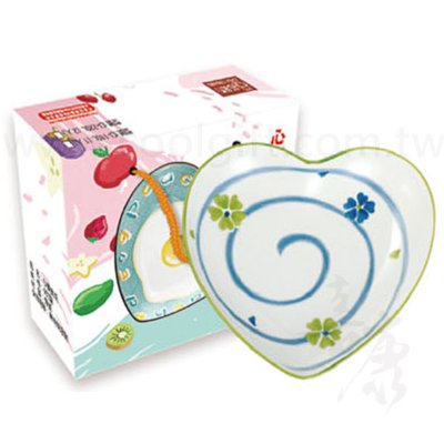 幸運草心饗食成心型盤