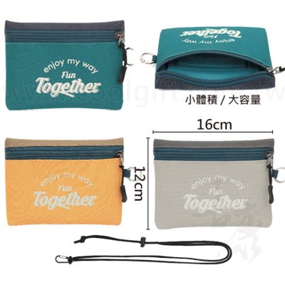 防盜掛脖證件零錢包