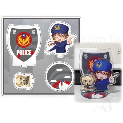 動漫風壓克力警察立牌