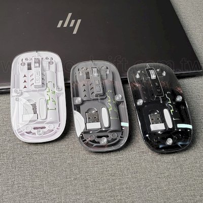 透明殼無線藍牙充電滑鼠