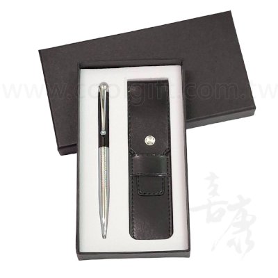 梅花鑽中油筆皮套禮盒