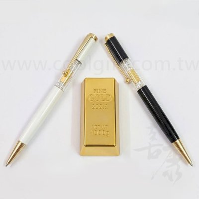 黃金金磚水鑽筆