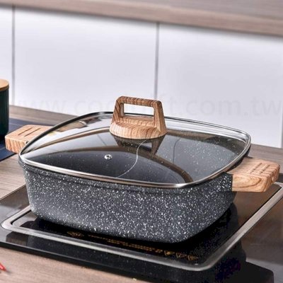 丹露大理石方型鴛鴦鍋