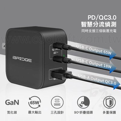 iBRIDGE氮化鎵充電器