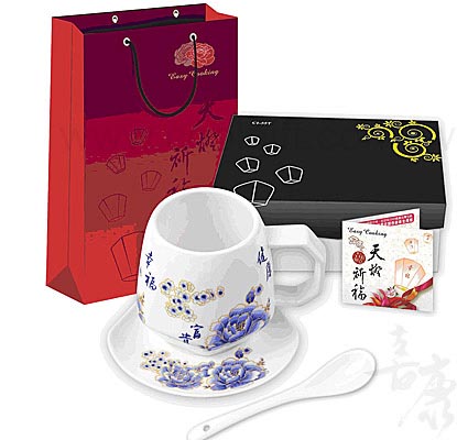 青花天燈咖啡杯1入