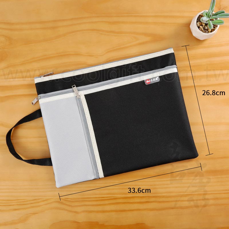 加厚A4手提三格資料袋