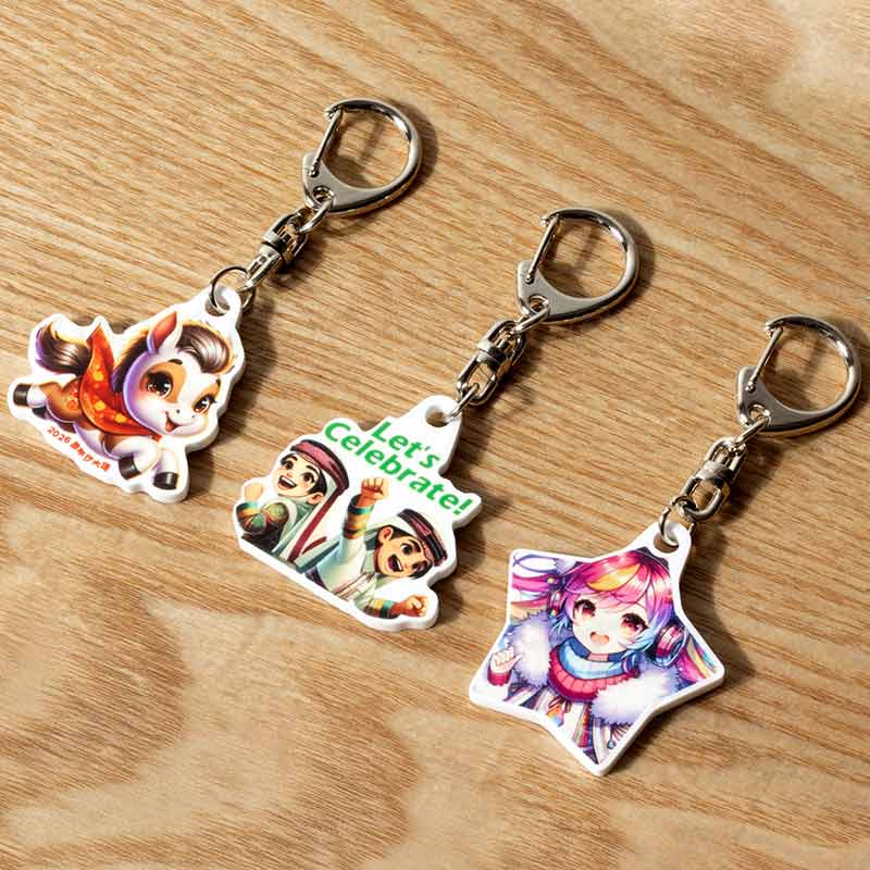 白色壓克力鑰匙圈