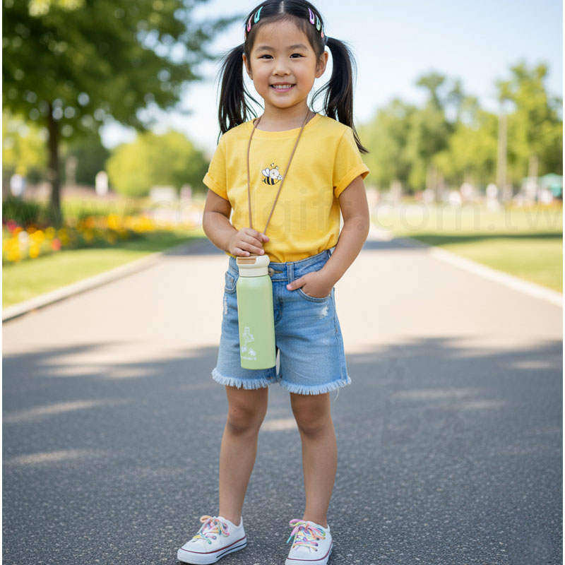 英國熊雙飲揹帶運動真空瓶