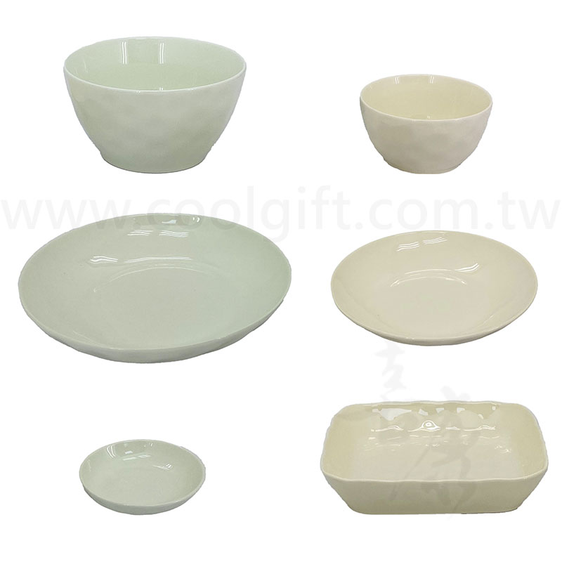 安妮兔松村窯色釉餐具六件組