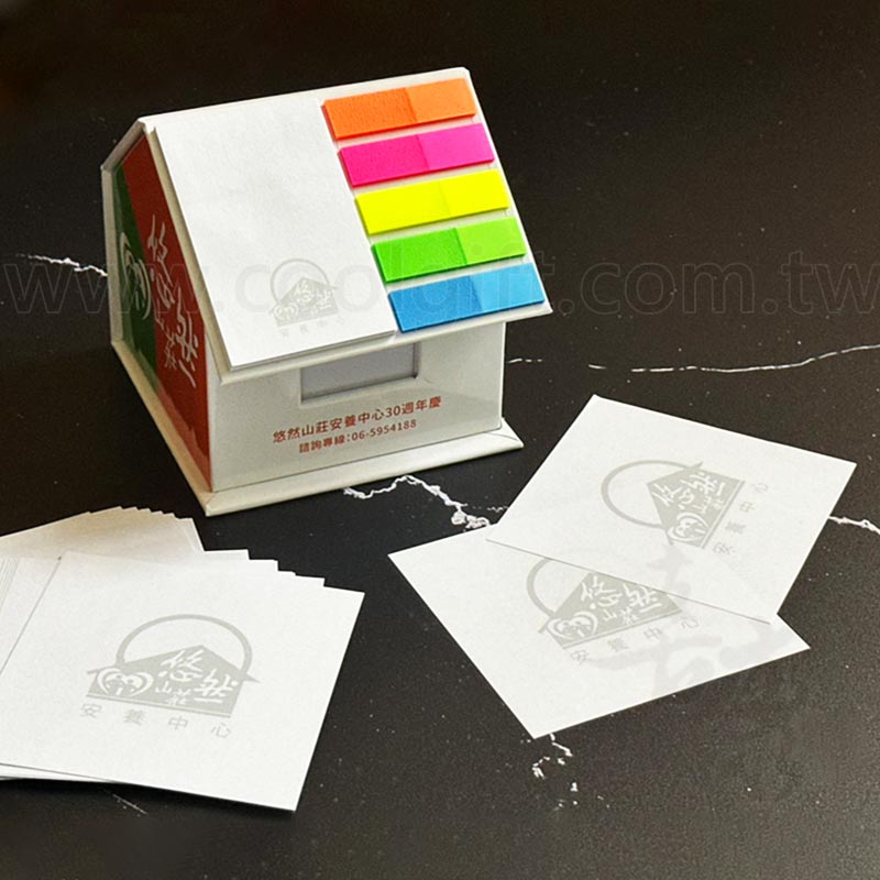 客製立體房子便簽紙座-無蓋