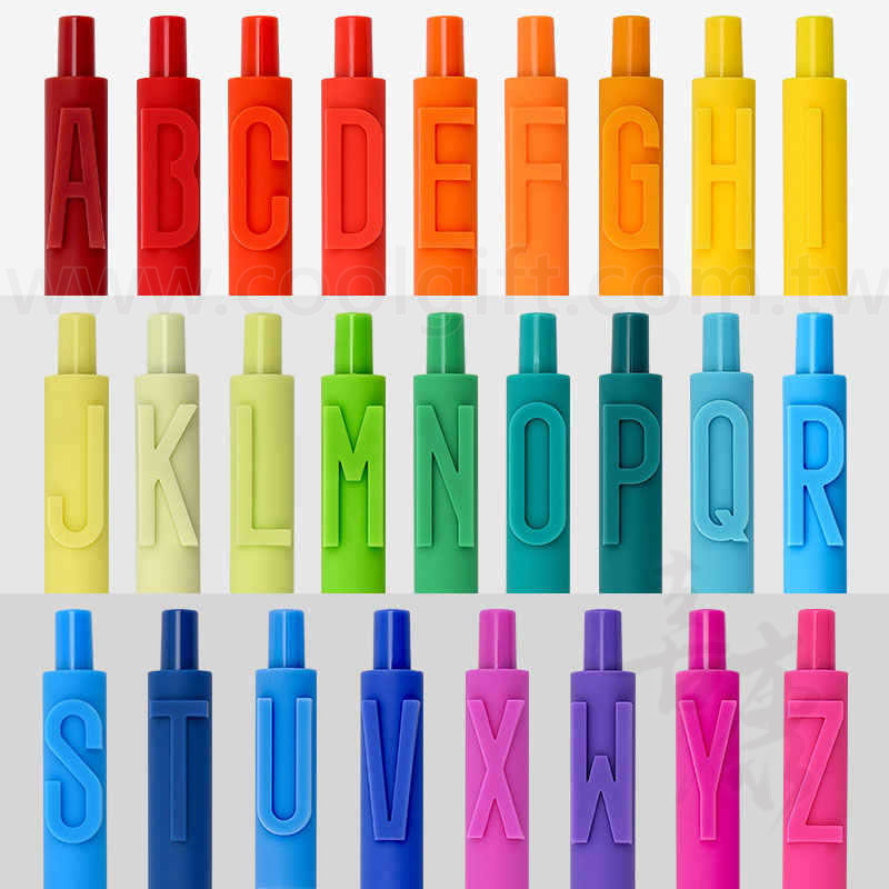 字母廣告中性筆