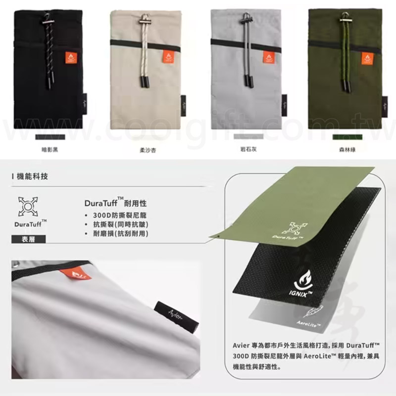 雙層防焰束口袋