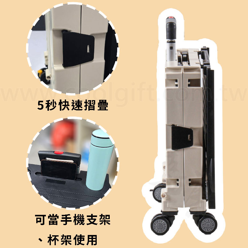 克羅伊登掀蓋購物車50L