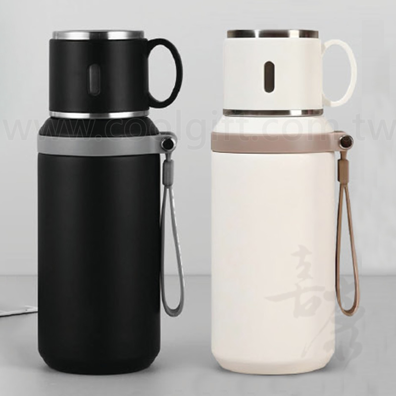 可提式真空不鏽鋼雙飲保溫壺