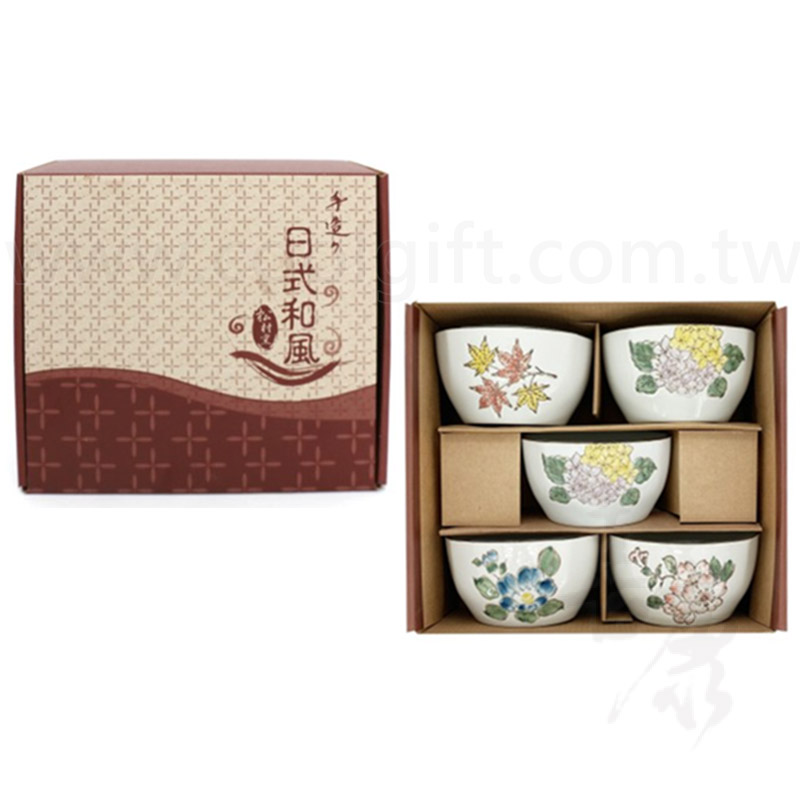 松村窯四季方口5入組