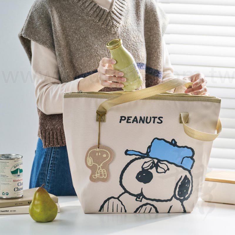 史努比小自在肩背吊飾大保溫袋