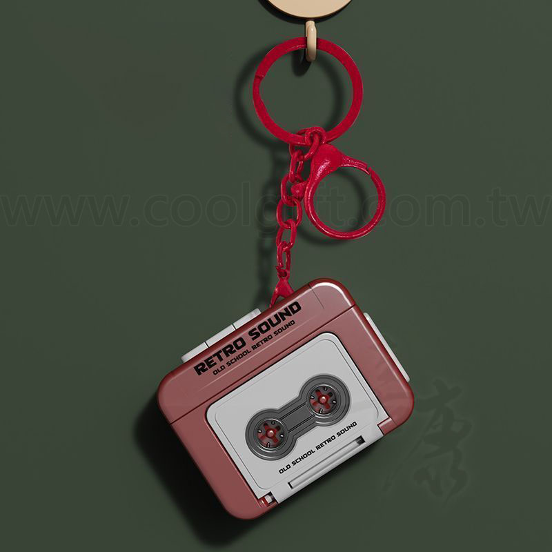 復古迷你卡帶錄音機吊飾