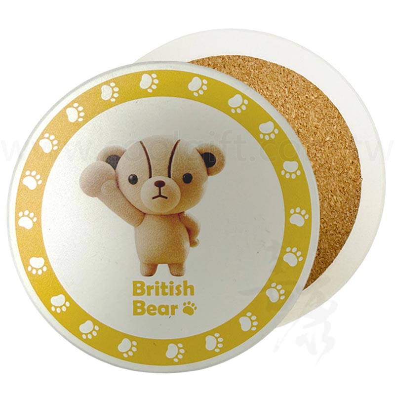 英國熊陶瓷吸水杯墊