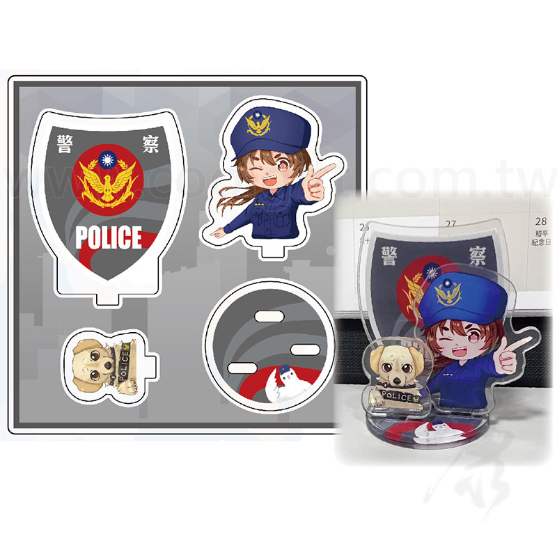 動漫風壓克力警察立牌