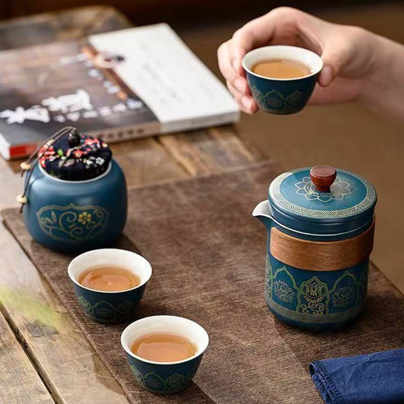 戶外旅行手提茶具組