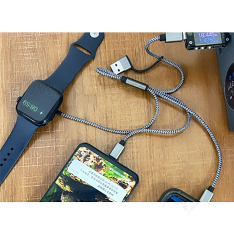 磁吸Apple watch三合一充電線