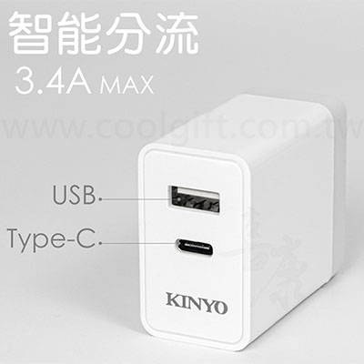 KINYO  USB-C充電器(BSMI認證)